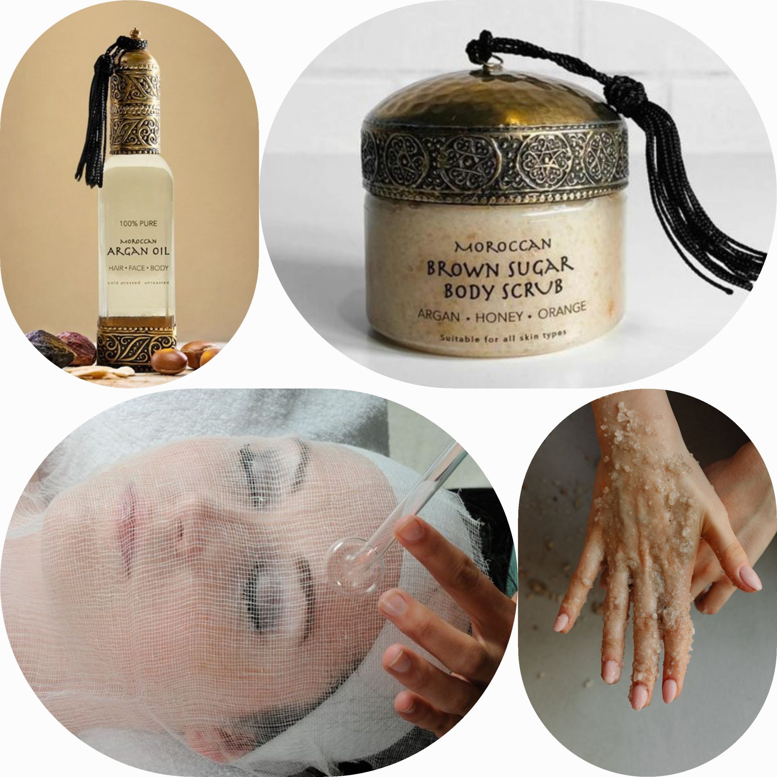 Moroccan Argan Oil Treatments for Massage and Hydration 