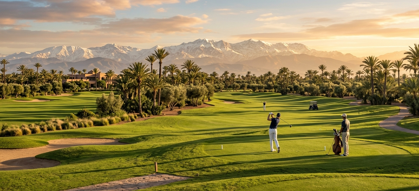 golf course in Marrakech morocco Traditional Moroccan riad